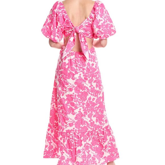 Floral Print Maxi Dres - Picture 2 of 2